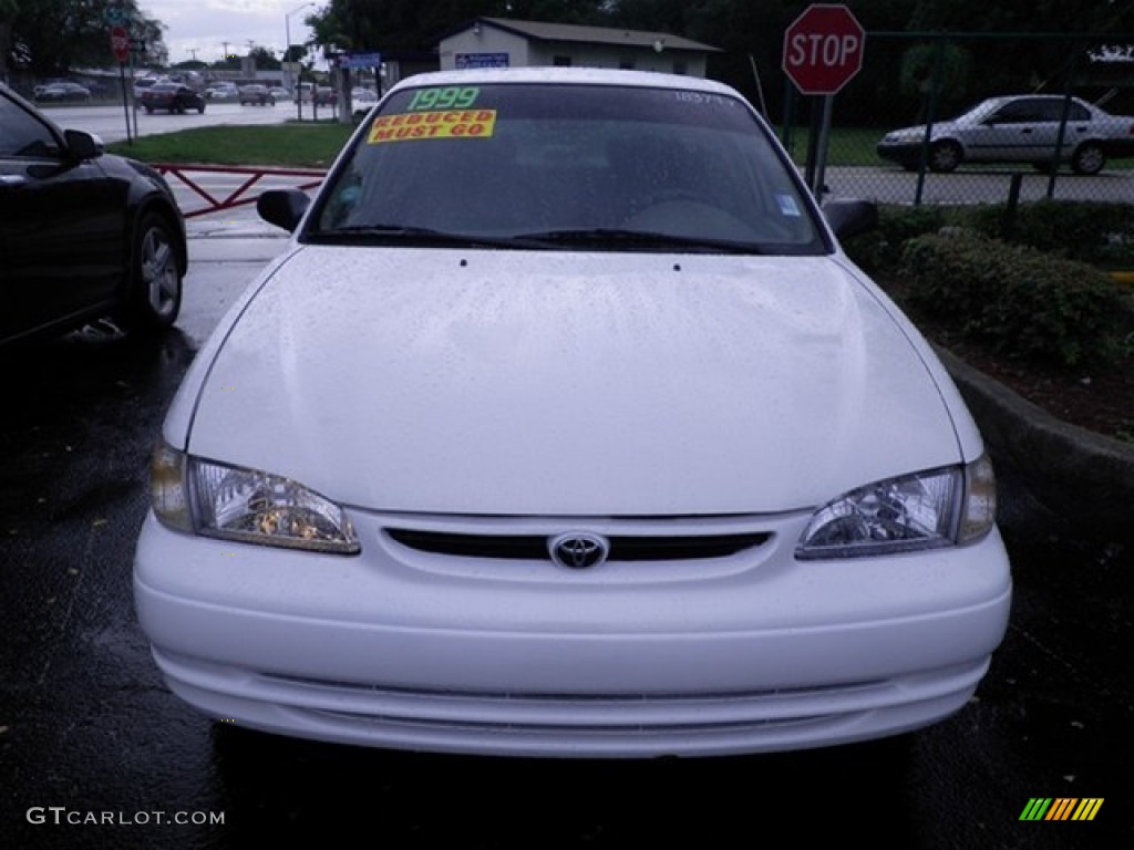 1999 Corolla VE - Super White / Pebble Beige photo #6