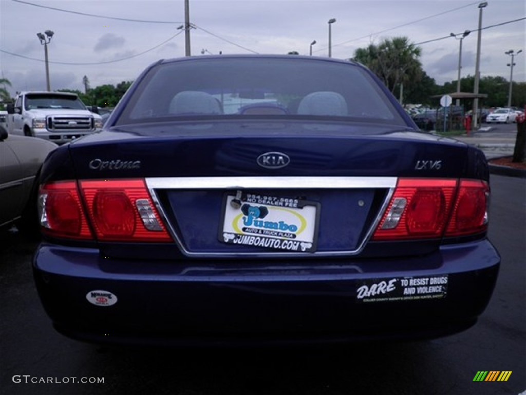 2003 Optima LX V6 - Imperial Blue / Gray photo #7