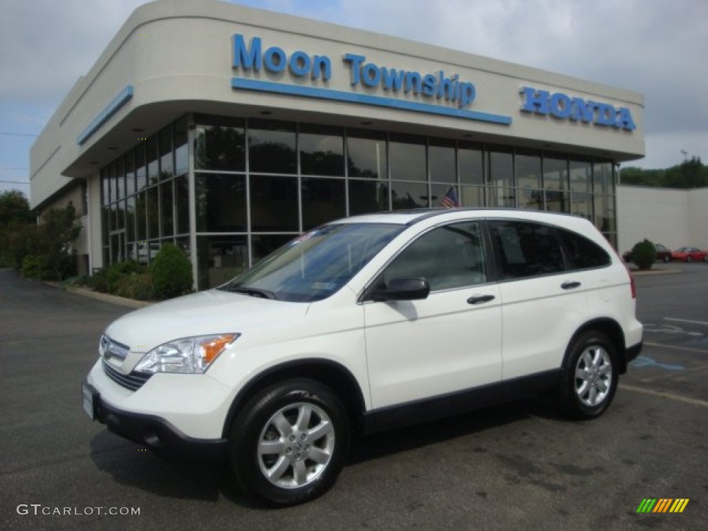 2008 CR-V EX 4WD - Taffeta White / Gray photo #1