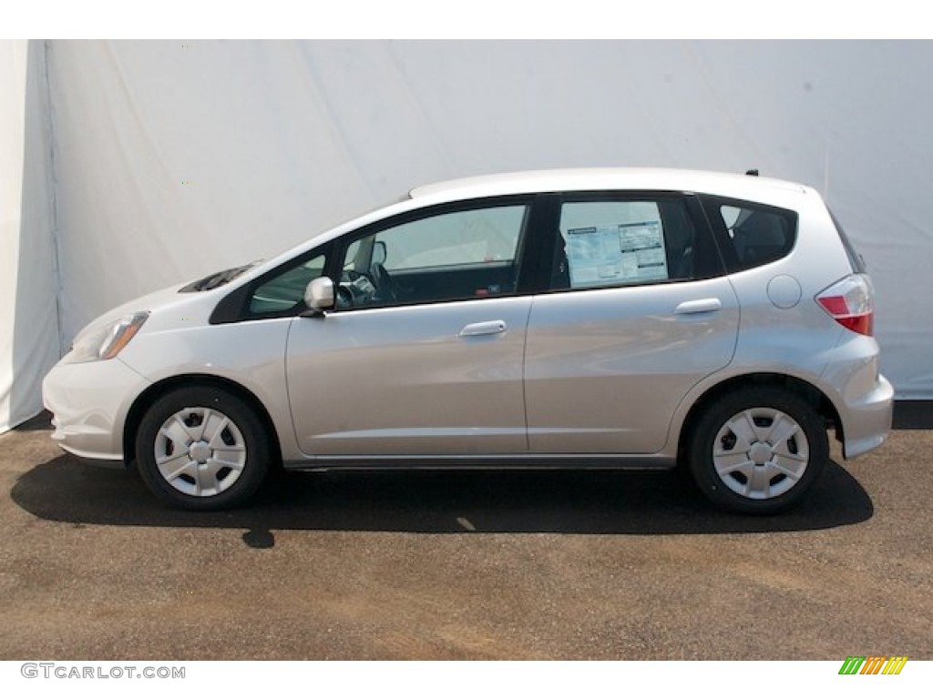Alabaster Silver Metallic 2013 Honda Fit Standard Fit Model Exterior Photo #71663068