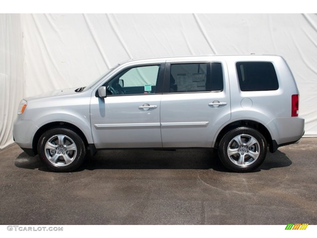 Alabaster Silver Metallic 2013 Honda Pilot EX-L Exterior Photo #71663437