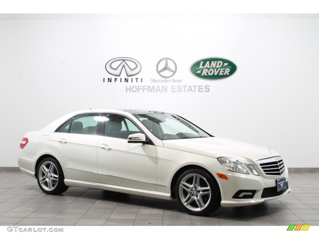 2011 E 350 4Matic Sedan - Arctic White / Black photo #1