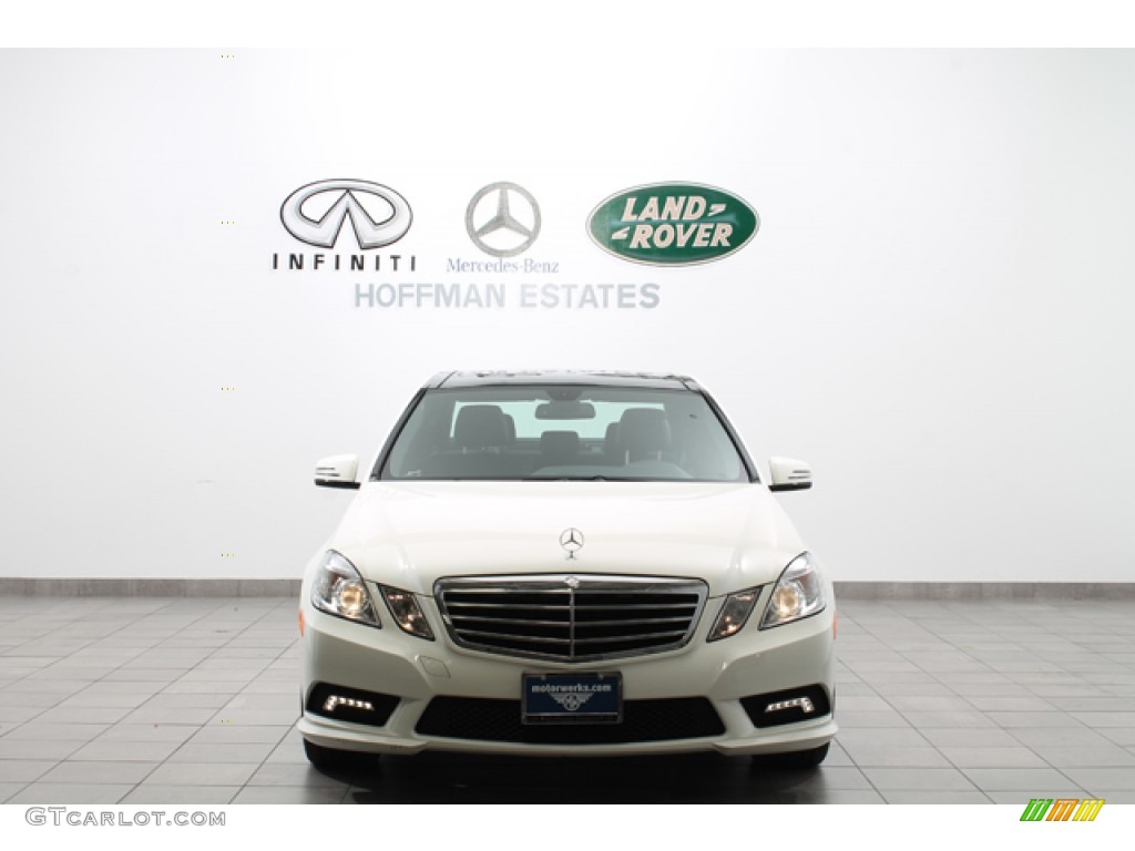 2011 E 350 4Matic Sedan - Arctic White / Black photo #3