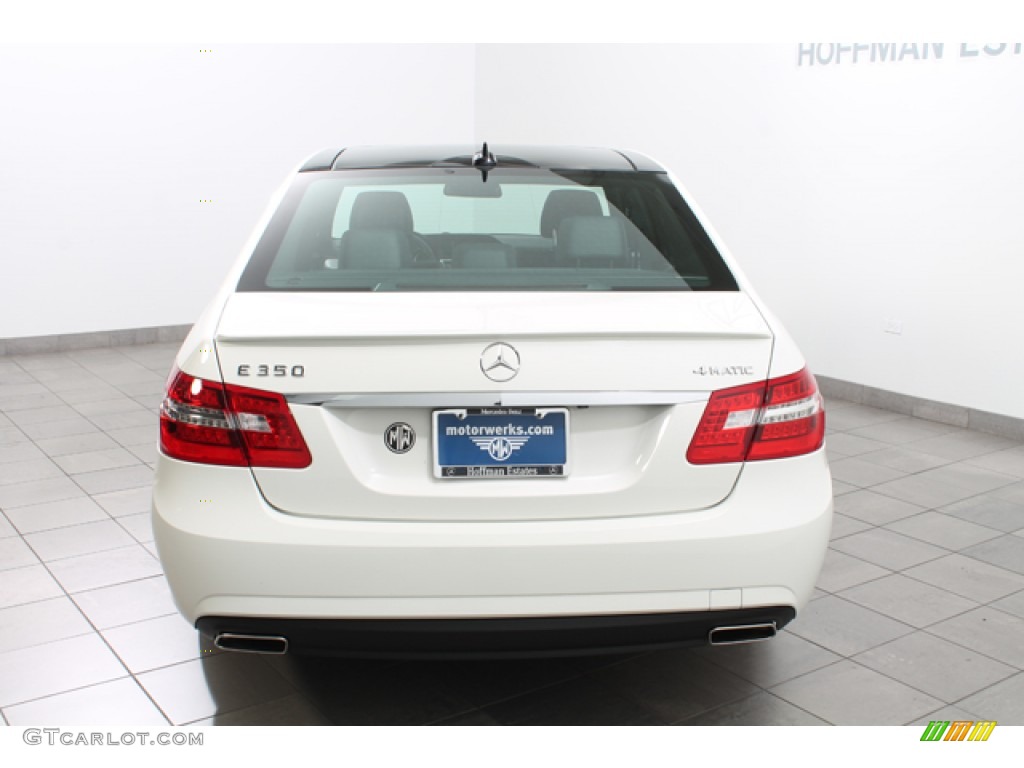 2011 E 350 4Matic Sedan - Arctic White / Black photo #4