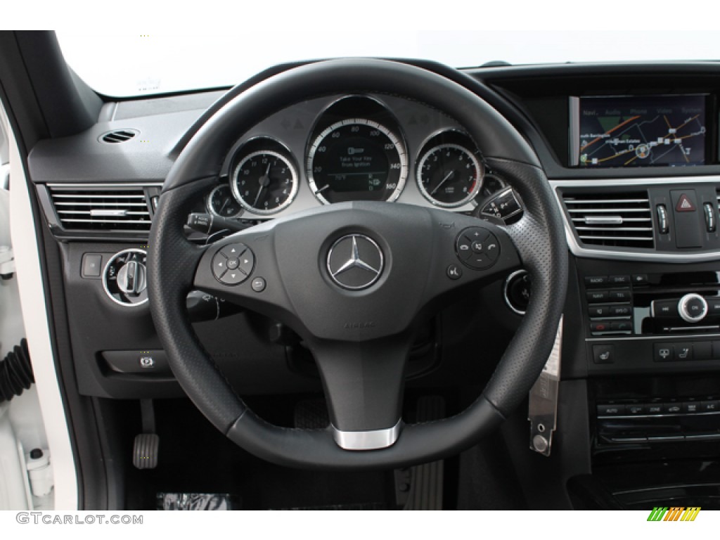 2011 E 350 4Matic Sedan - Arctic White / Black photo #7