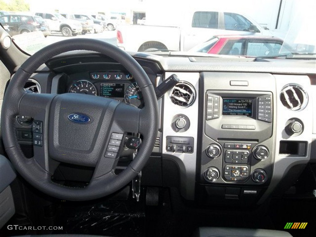 2013 F150 XLT SuperCrew - Ruby Red Metallic / Steel Gray photo #33