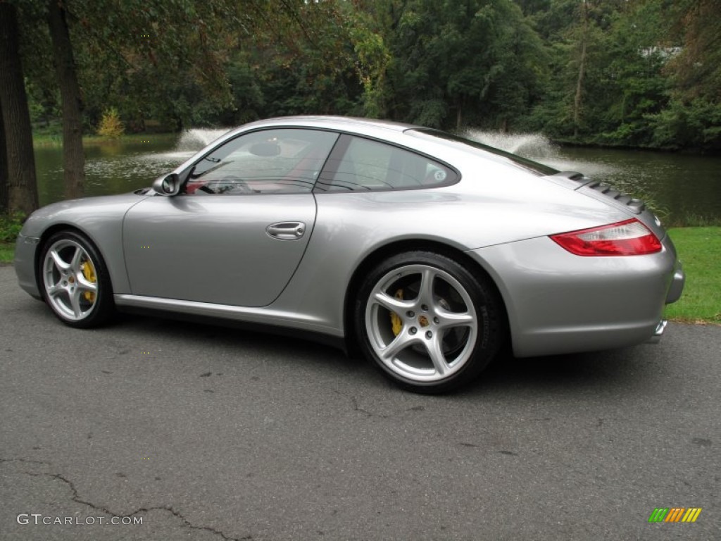 GT Silver Metallic 2006 Porsche 911 Carrera 4S Coupe Exterior Photo #71665918