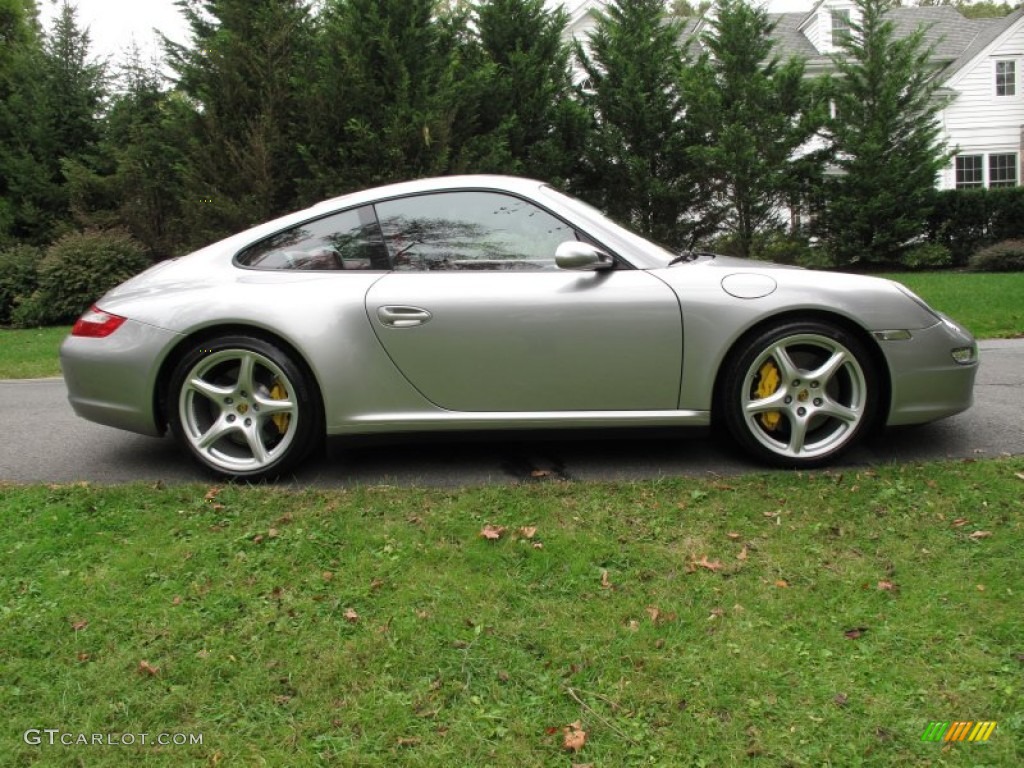 GT Silver Metallic 2006 Porsche 911 Carrera 4S Coupe Exterior Photo #71665945