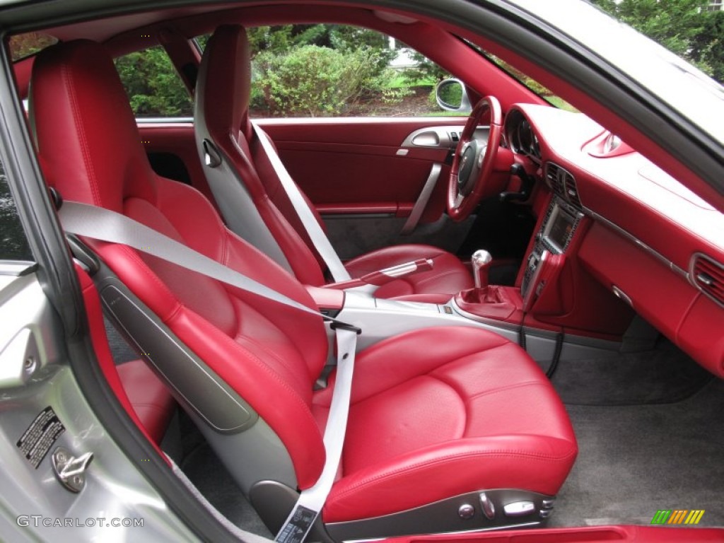 Flamenco Red Interior Color to Sample Interior 2006 Porsche 911 Carrera 4S Coupe Photo #71666005