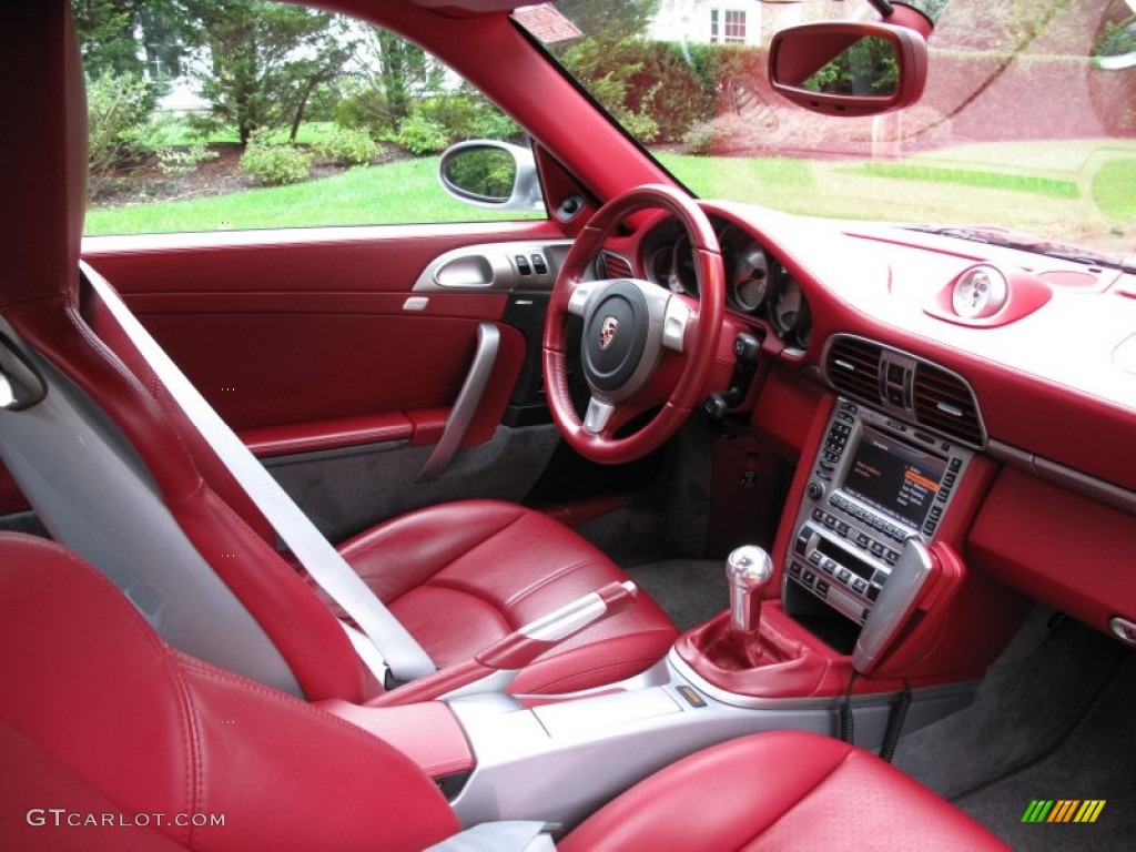 Flamenco Red Interior Color to Sample Interior 2006 Porsche 911 Carrera 4S Coupe Photo #71666014