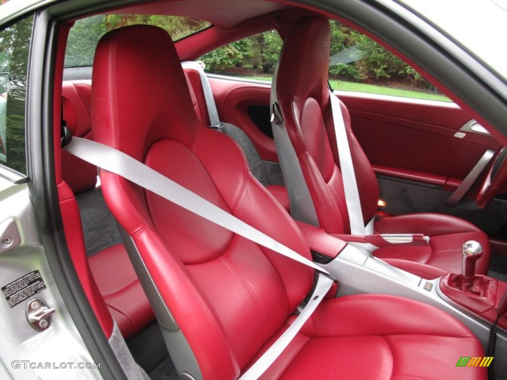 Flamenco Red Interior Color to Sample Interior 2006 Porsche 911 Carrera 4S Coupe Photo #71666035