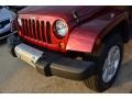 2010 Red Rock Crystal Pearl Jeep Wrangler Unlimited Sahara 4x4  photo #11