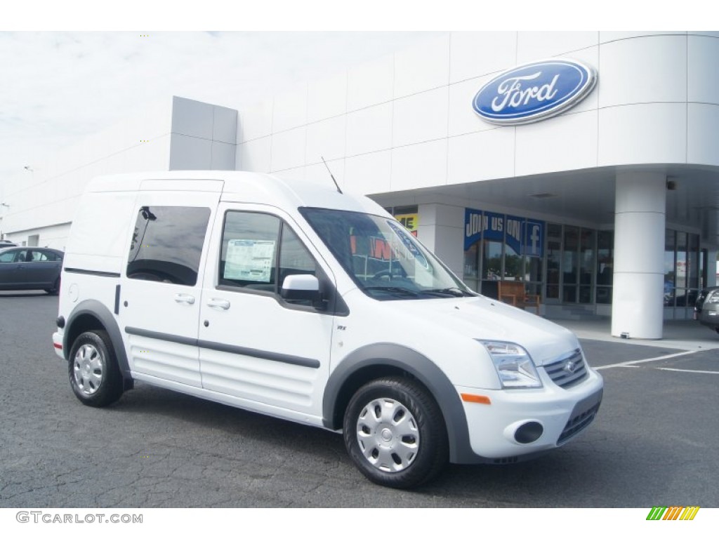 Frozen White 2012 Ford Transit Connect XLT Wagon Exterior Photo #71669506