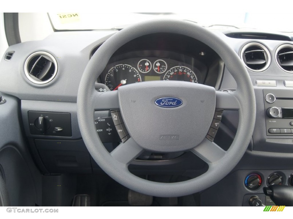 2012 Ford Transit Connect XLT Wagon Dark Grey Steering Wheel Photo #71669667