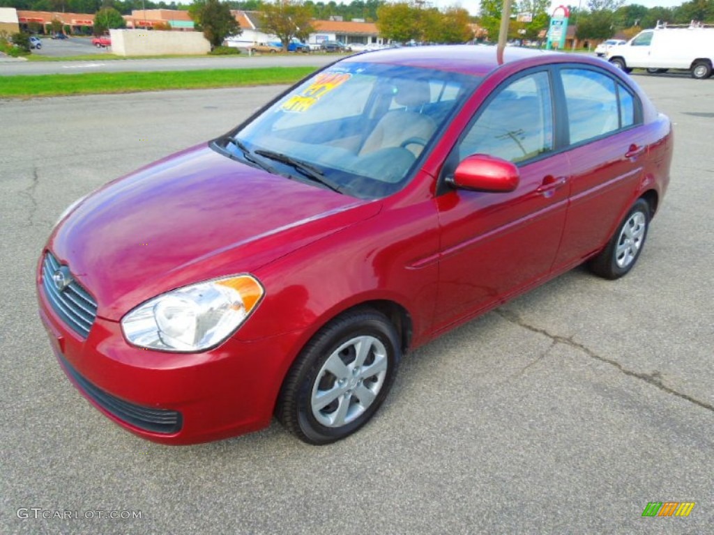 Boston Red Hyundai Accent