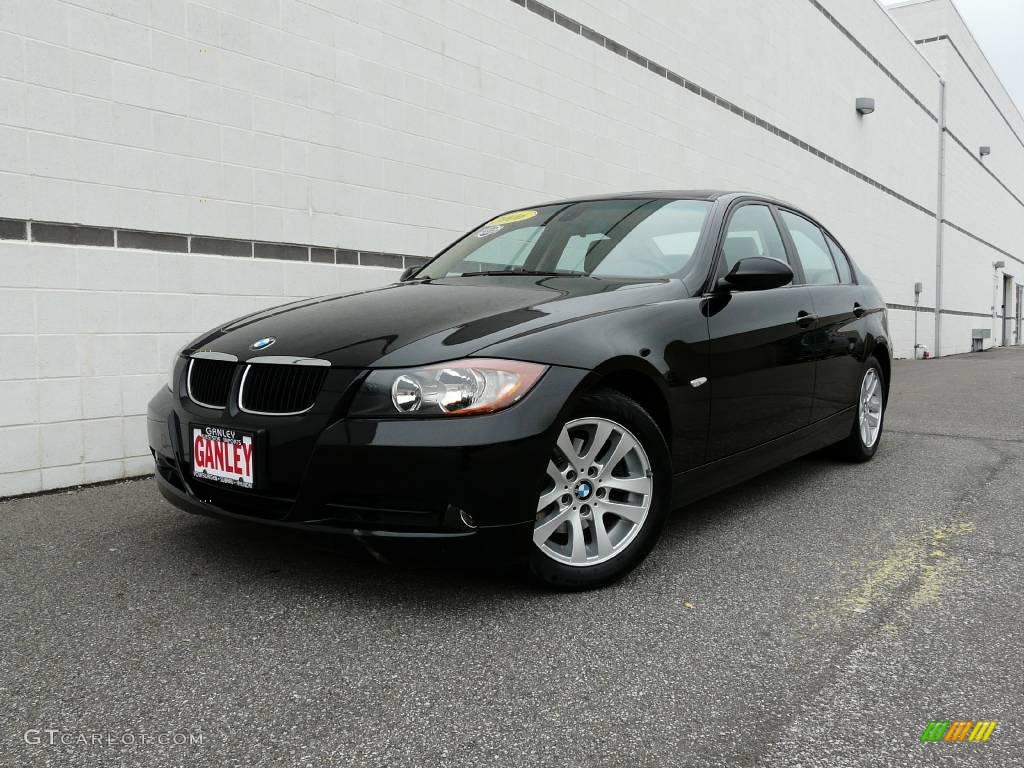 2006 3 Series 325i Sedan - Jet Black / Beige photo #5