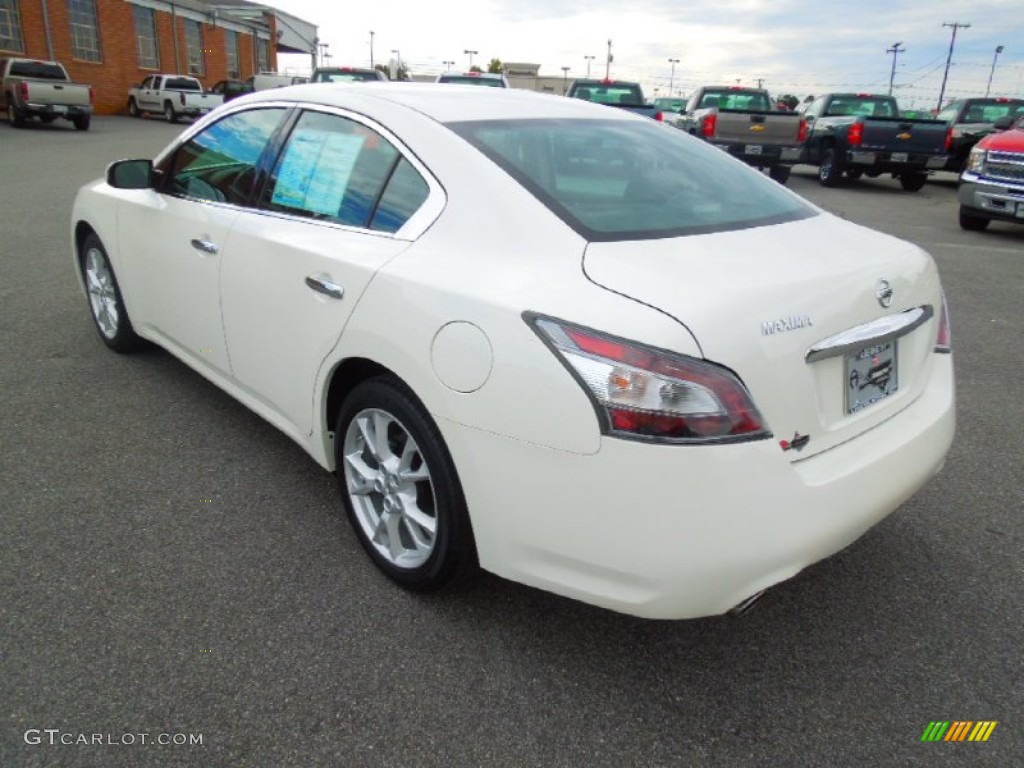 2012 Maxima 3.5 S - Winter Frost White / Charcoal photo #4