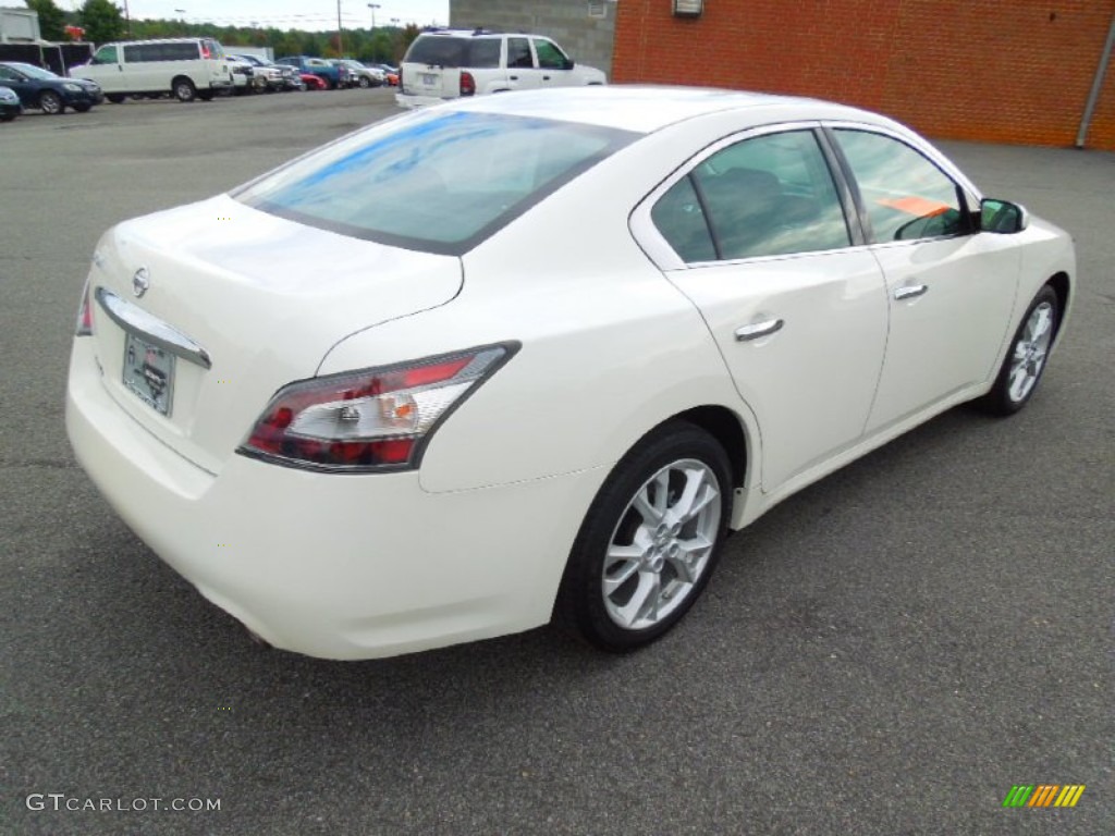 2012 Maxima 3.5 S - Winter Frost White / Charcoal photo #5