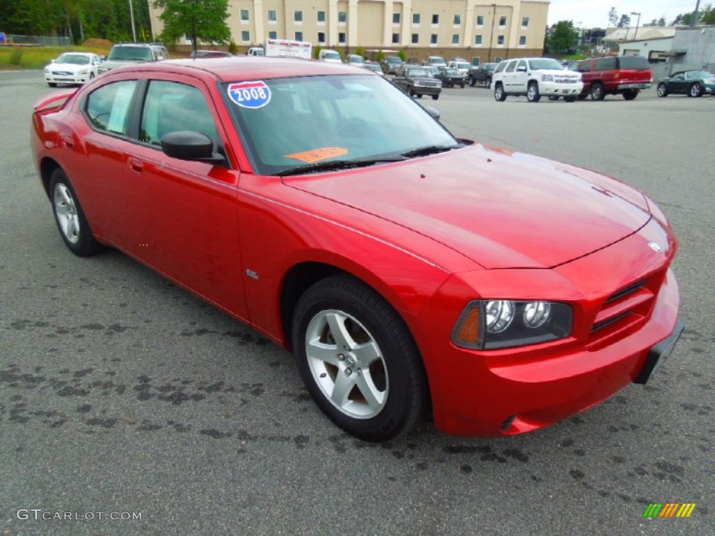 Inferno Red Crystal Pearl 2008 Dodge Charger SE Exterior Photo #71672038