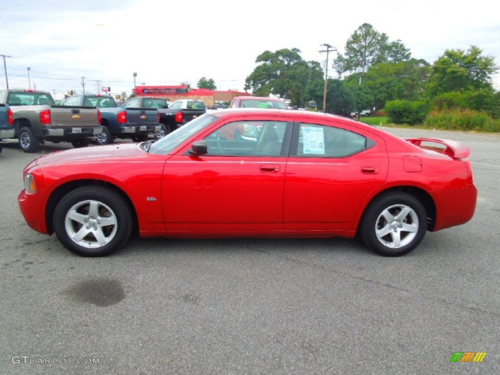 Inferno Red Crystal Pearl 2008 Dodge Charger SE Exterior Photo #71672056