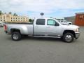 Silver Ice Metallic 2013 Chevrolet Silverado 3500HD LTZ Crew Cab 4x4 Dually Exterior