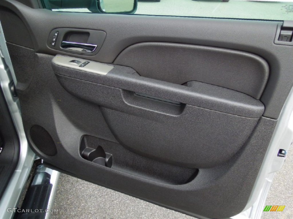 2013 Chevrolet Silverado 3500HD LTZ Crew Cab 4x4 Dually Ebony Door Panel Photo #71672824