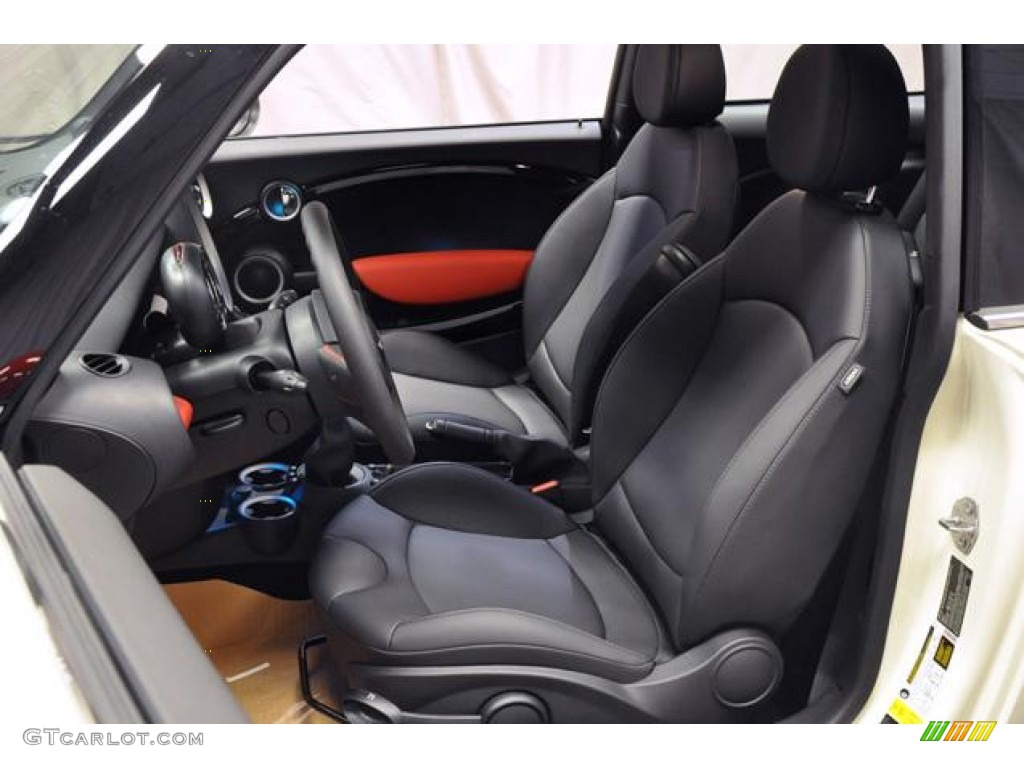 Carbon Black Interior 2013 Mini Cooper John Cooper Works Hardtop Photo #71674333