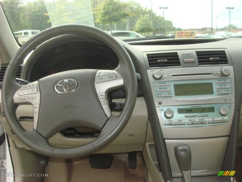 2007 Camry Hybrid - Super White / Bisque photo #11
