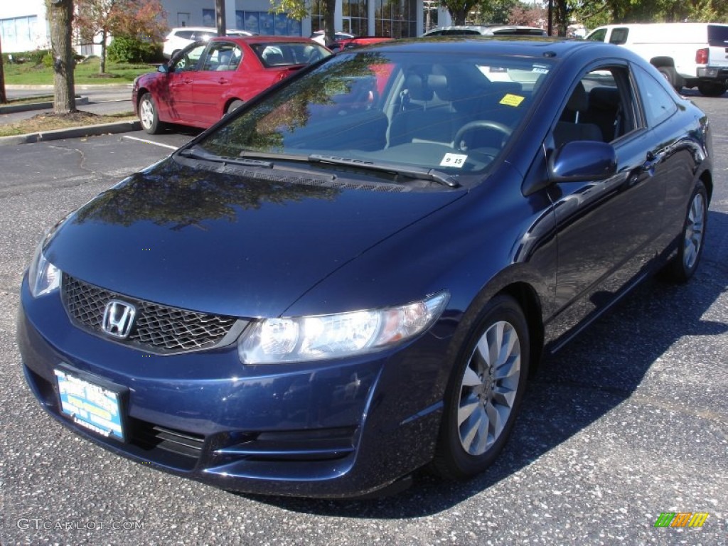 2010 Civic EX Coupe - Royal Blue Pearl / Black photo #1