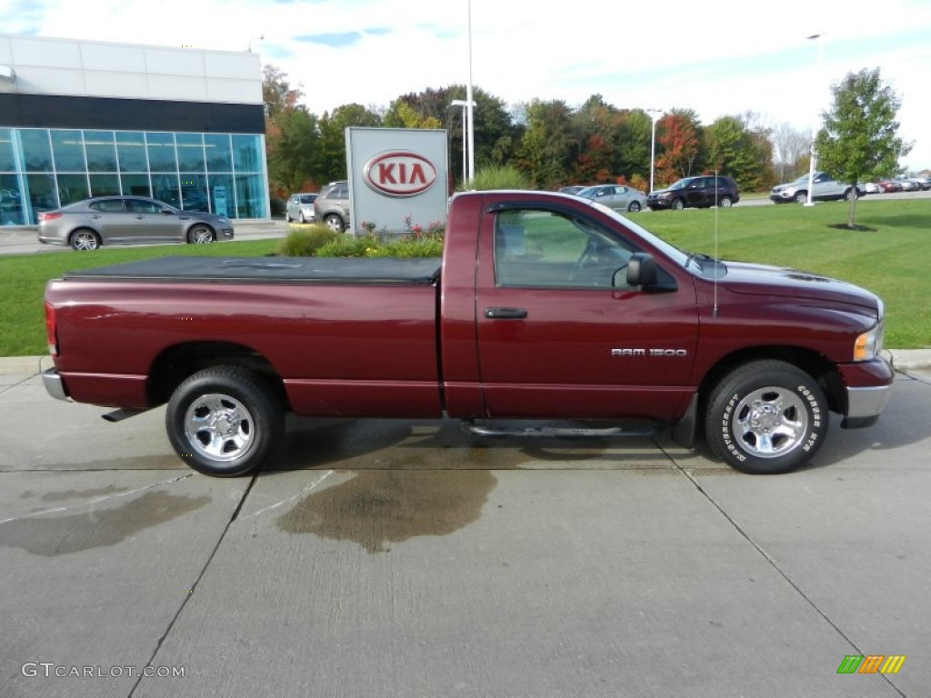 2003 Ram 1500 SLT Regular Cab - Dark Garnet Red Pearl / Dark Slate Gray photo #2