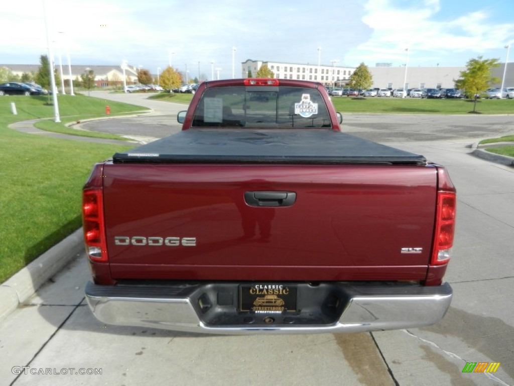 2003 Ram 1500 SLT Regular Cab - Dark Garnet Red Pearl / Dark Slate Gray photo #4