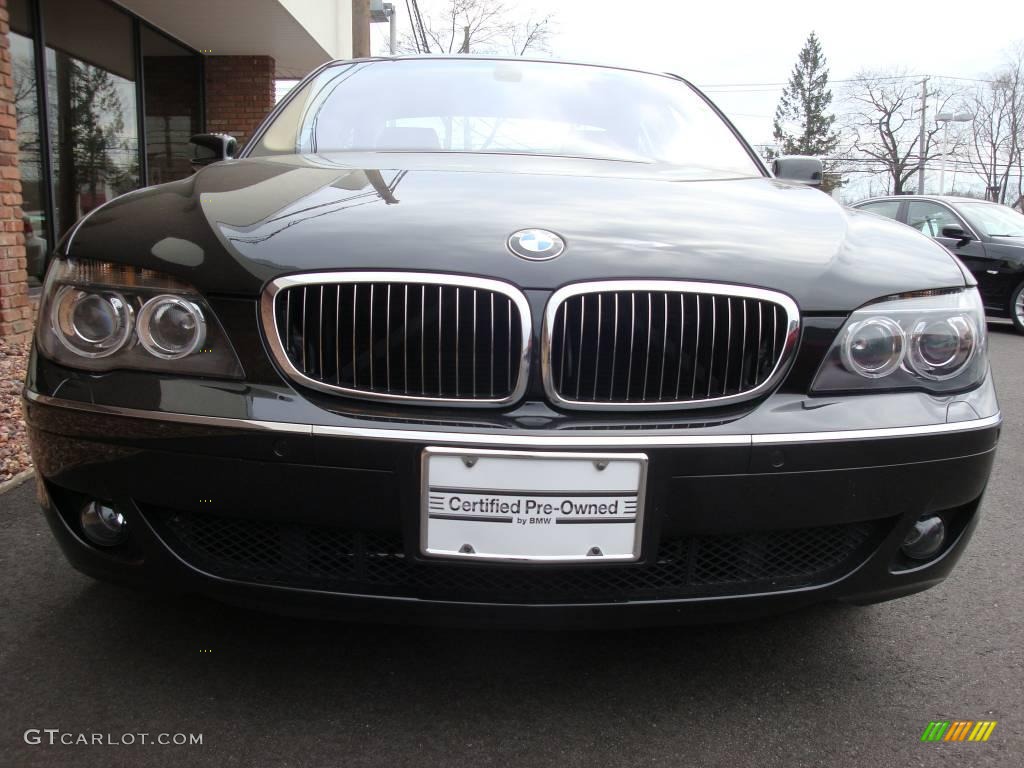 2006 7 Series 750i Sedan - Jet Black / Dark Beige/Beige III photo #2