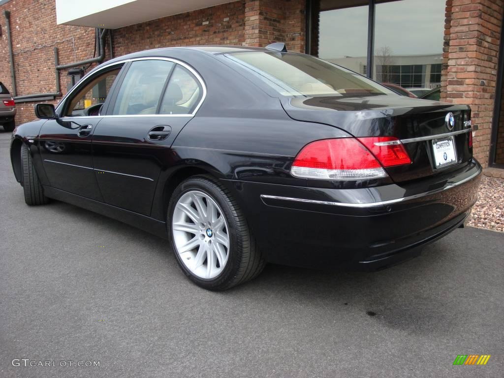 2006 7 Series 750i Sedan - Jet Black / Dark Beige/Beige III photo #4