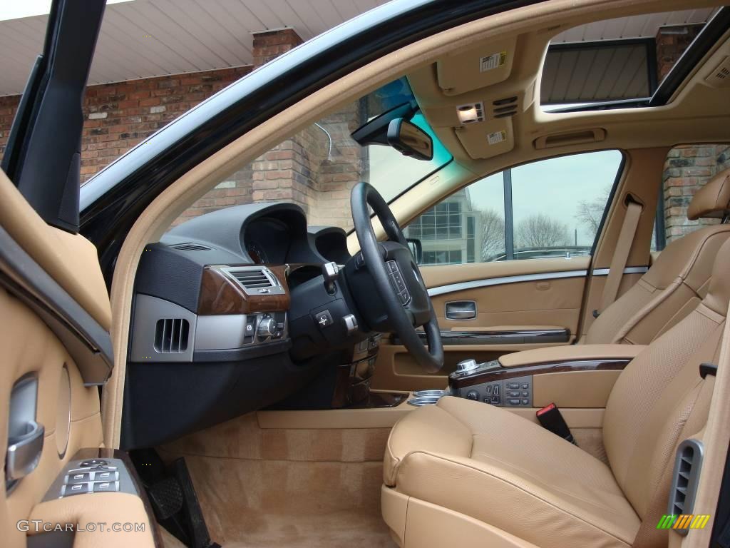 2006 7 Series 750i Sedan - Jet Black / Dark Beige/Beige III photo #10