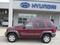 2003 Dark Garnet Red Pearl Jeep Liberty Sport 4x4  photo #3