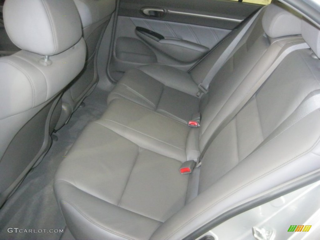 2008 Civic EX-L Sedan - Alabaster Silver Metallic / Gray photo #33
