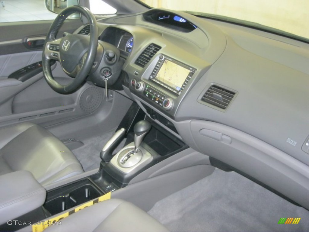 2008 Civic EX-L Sedan - Alabaster Silver Metallic / Gray photo #39