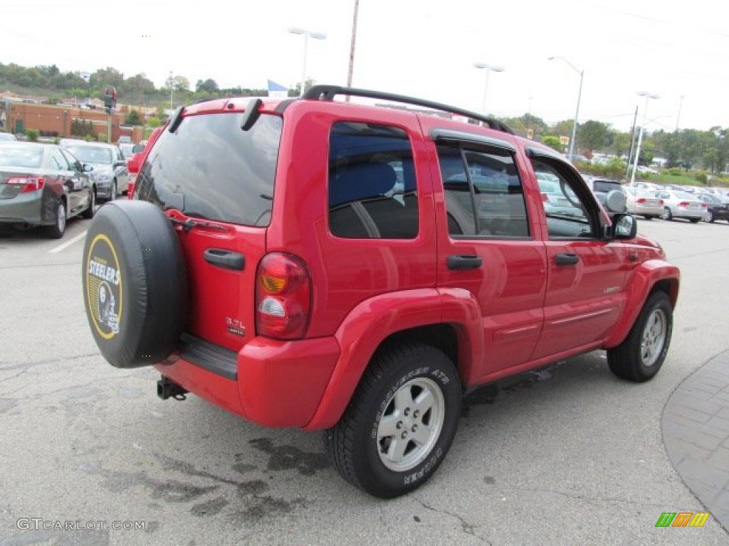 2004 Liberty Limited 4x4 - Flame Red / Dark Slate Gray photo #8