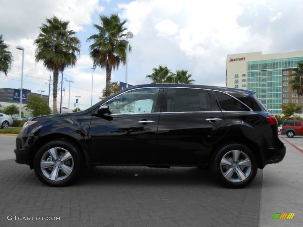 2013 MDX SH-AWD Technology - Crystal Black Pearl / Parchment photo #4