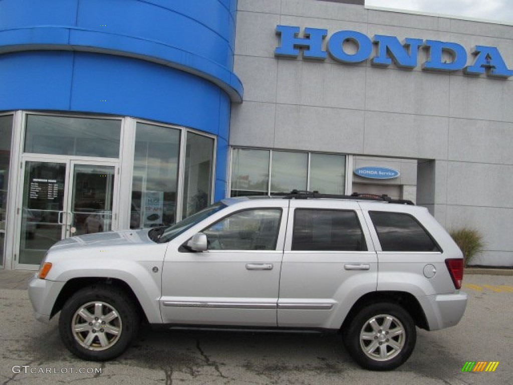 2008 Grand Cherokee Limited 4x4 - Bright Silver Metallic / Dark Slate Gray/Light Graystone photo #2