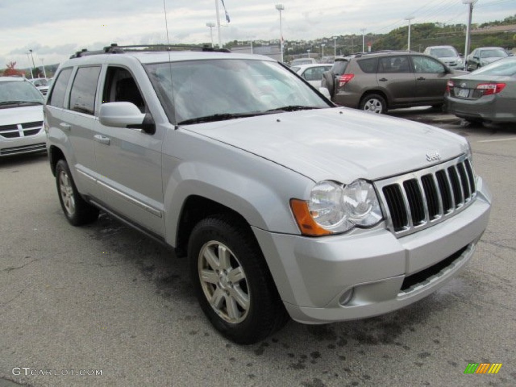 2008 Grand Cherokee Limited 4x4 - Bright Silver Metallic / Dark Slate Gray/Light Graystone photo #8