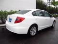 2012 Taffeta White Honda Civic EX Sedan  photo #3