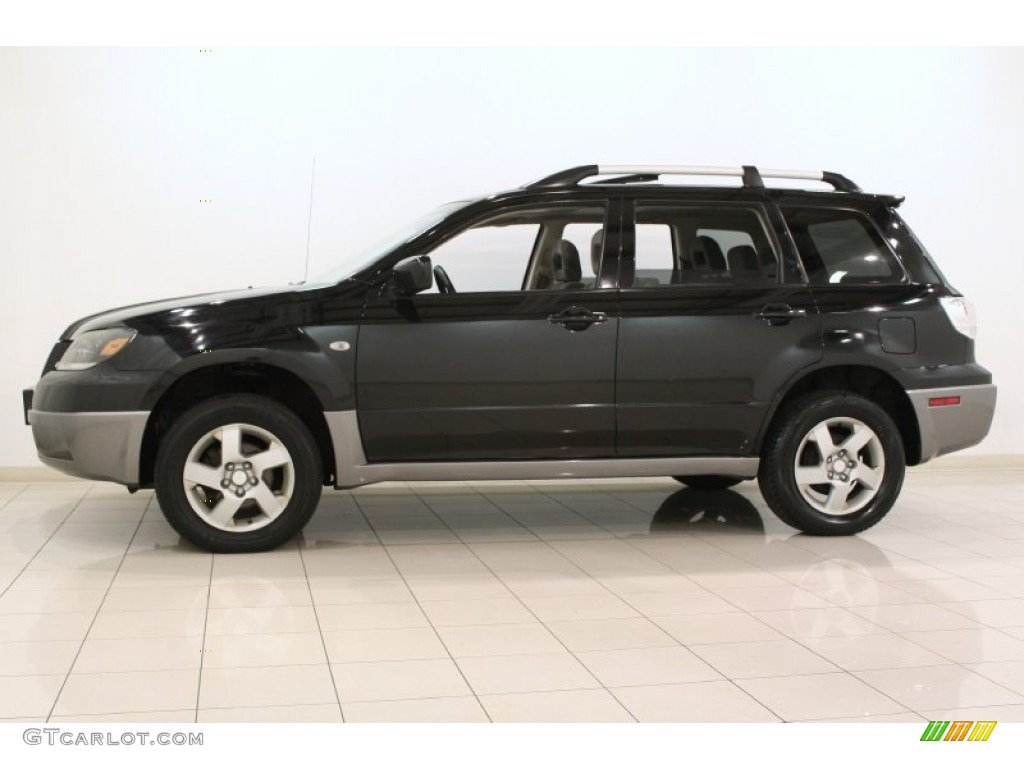 Labrador Black Pearl 2004 Mitsubishi Outlander XLS AWD Exterior Photo #71680156