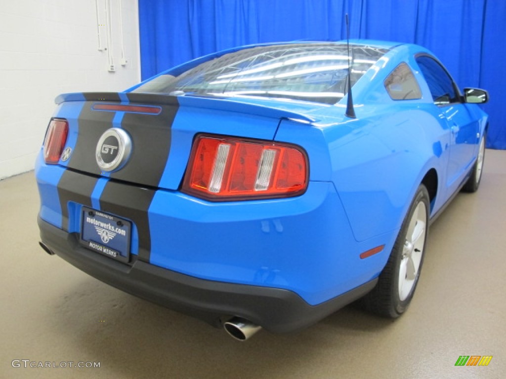 2010 Mustang GT Coupe - Grabber Blue / Charcoal Black photo #9