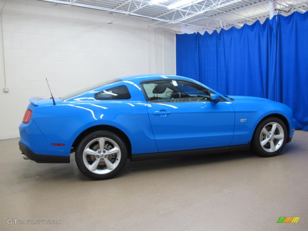 2010 Mustang GT Coupe - Grabber Blue / Charcoal Black photo #10