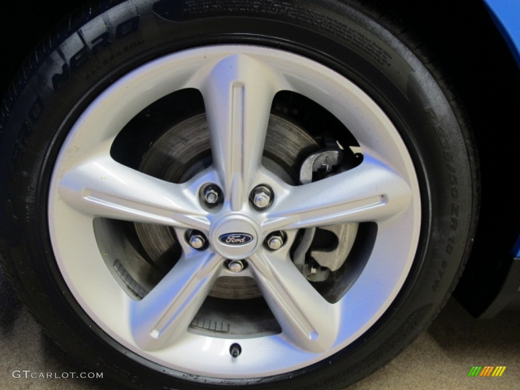 2010 Mustang GT Coupe - Grabber Blue / Charcoal Black photo #14