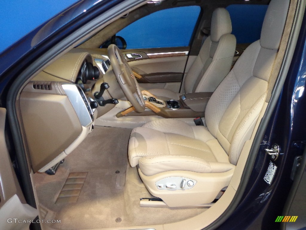Umber Brown/Cream Interior 2012 Porsche Cayenne Turbo Photo #71681950