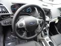 Charcoal Black 2013 Ford Escape SEL 2.0L EcoBoost Steering Wheel