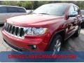 2013 Deep Cherry Red Crystal Pearl Jeep Grand Cherokee Overland 4x4  photo #1