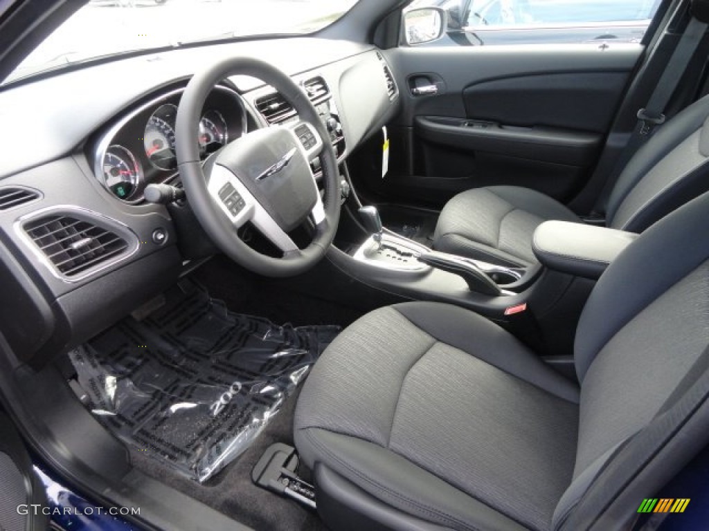 Black Interior 2013 Chrysler 200 Touring Sedan Photo #71682622